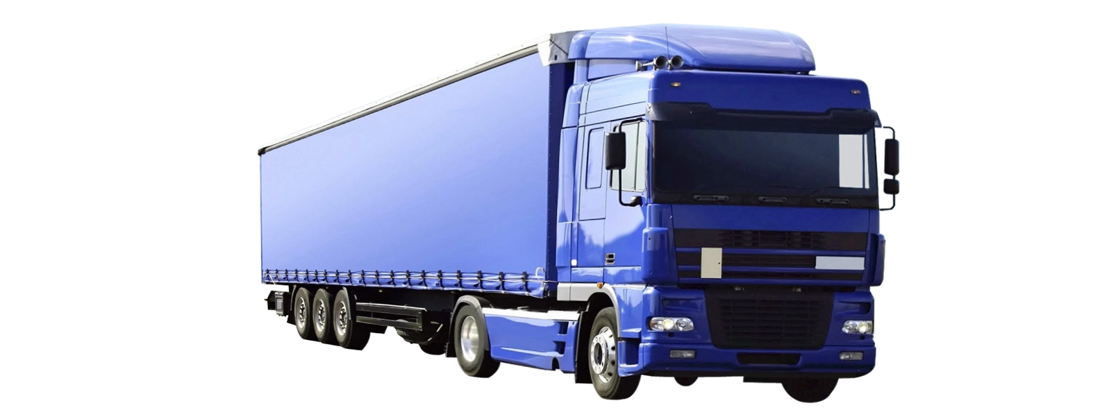 Blue moving truck